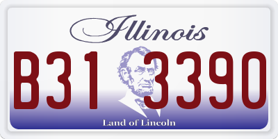 IL license plate B313390