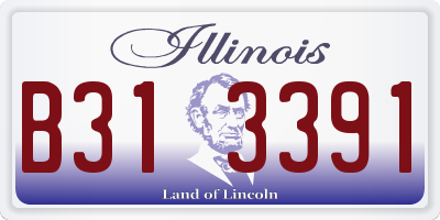 IL license plate B313391