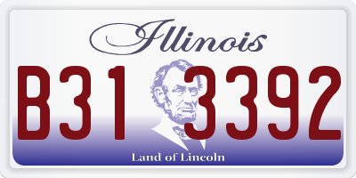 IL license plate B313392