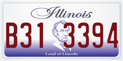IL license plate B313394