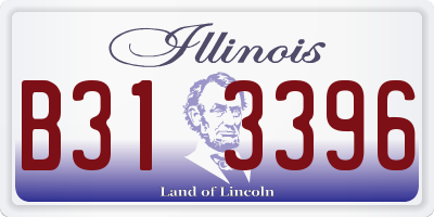 IL license plate B313396