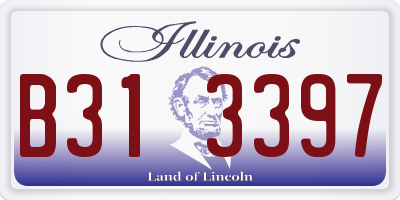 IL license plate B313397