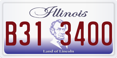 IL license plate B313400