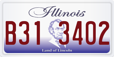IL license plate B313402