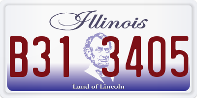 IL license plate B313405