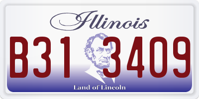 IL license plate B313409