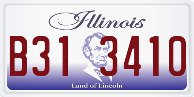 IL license plate B313410