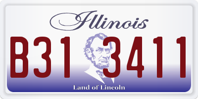 IL license plate B313411