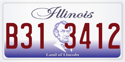 IL license plate B313412