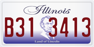IL license plate B313413