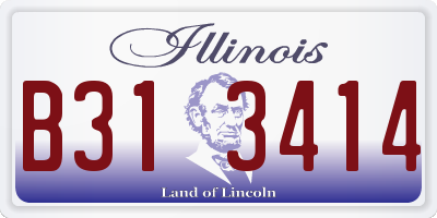 IL license plate B313414