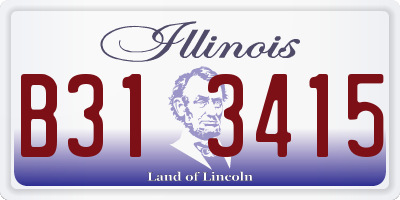 IL license plate B313415