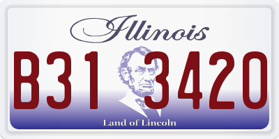 IL license plate B313420