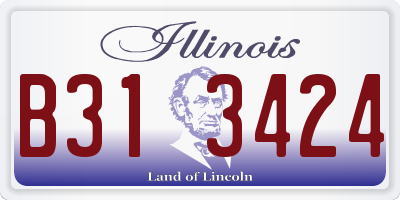 IL license plate B313424