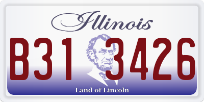 IL license plate B313426
