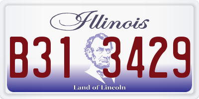 IL license plate B313429