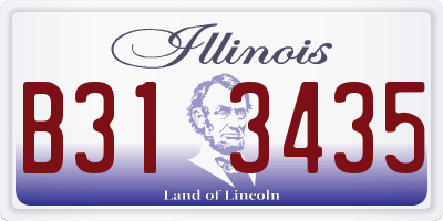 IL license plate B313435