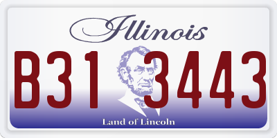 IL license plate B313443