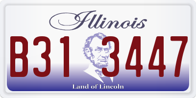 IL license plate B313447