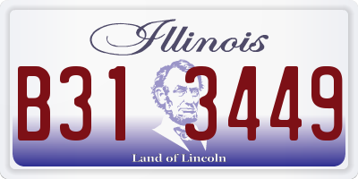 IL license plate B313449