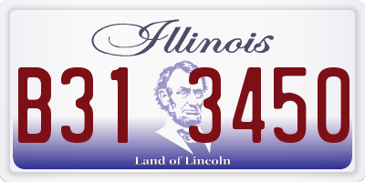 IL license plate B313450