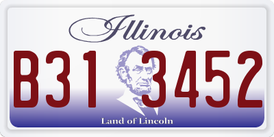 IL license plate B313452