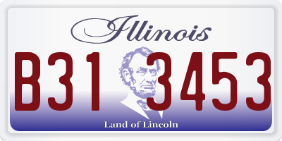 IL license plate B313453