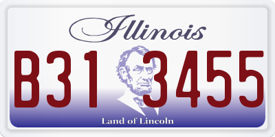 IL license plate B313455