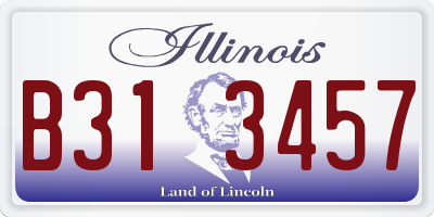 IL license plate B313457