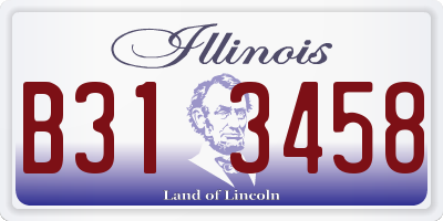 IL license plate B313458
