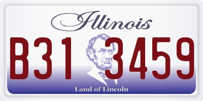 IL license plate B313459
