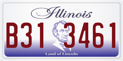 IL license plate B313461