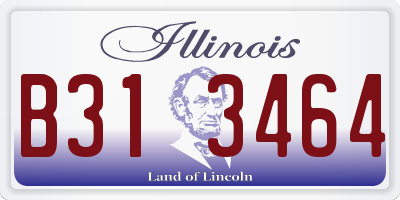 IL license plate B313464