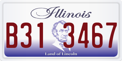 IL license plate B313467