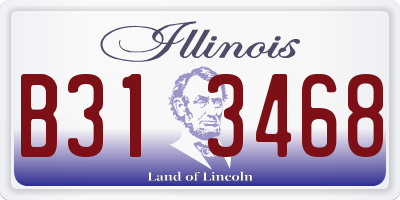 IL license plate B313468
