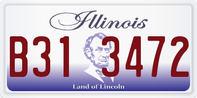 IL license plate B313472