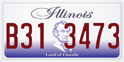 IL license plate B313473