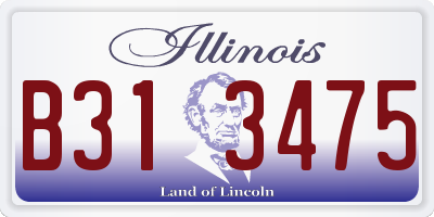 IL license plate B313475