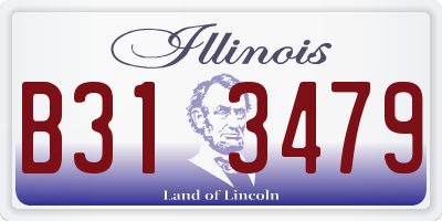 IL license plate B313479