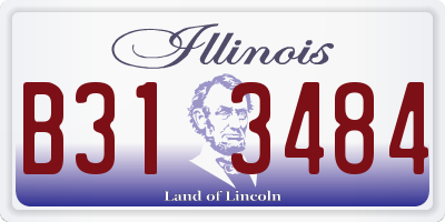 IL license plate B313484