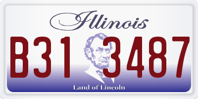 IL license plate B313487
