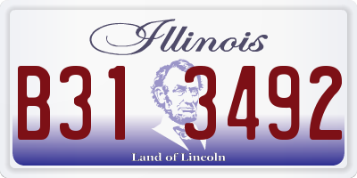 IL license plate B313492