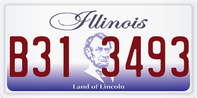 IL license plate B313493