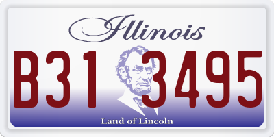 IL license plate B313495