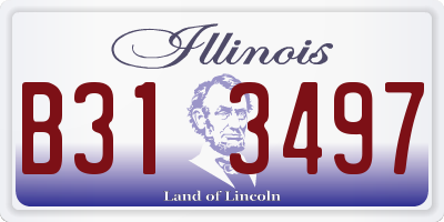 IL license plate B313497