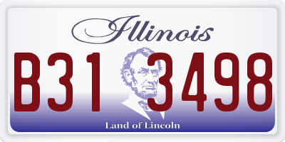 IL license plate B313498