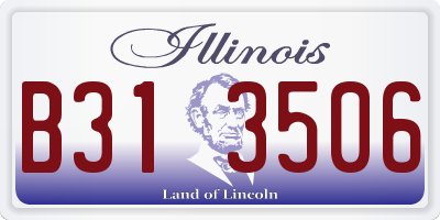 IL license plate B313506