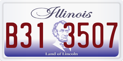 IL license plate B313507