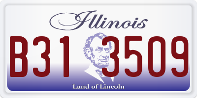 IL license plate B313509