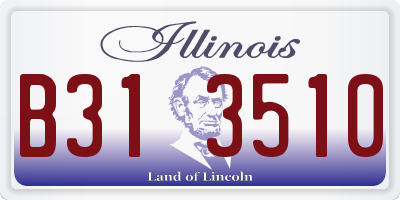 IL license plate B313510